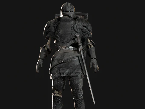 Cavaliere Scheletro Modello 3D