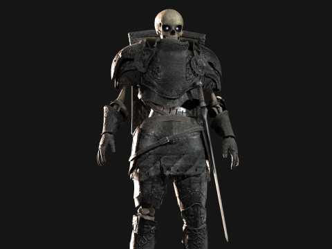 Skeleton Knight 3D 모델