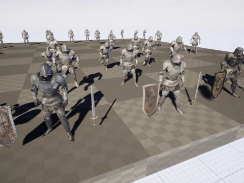 Cavaliere Scheletro Modello 3D