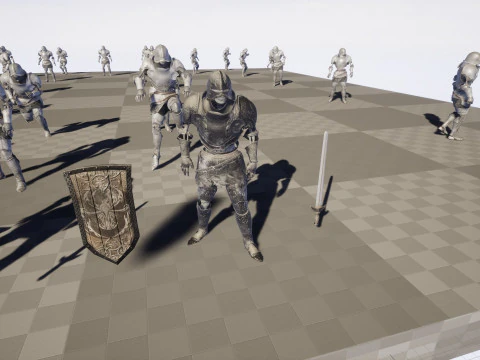 Cavaliere Scheletro Modello 3D