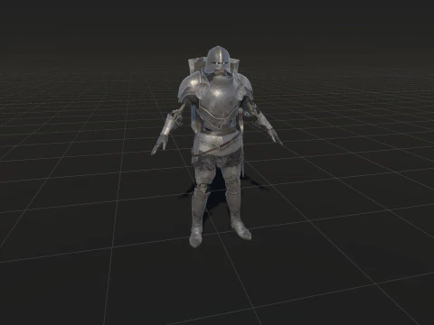 Cavaliere Scheletro Modello 3D