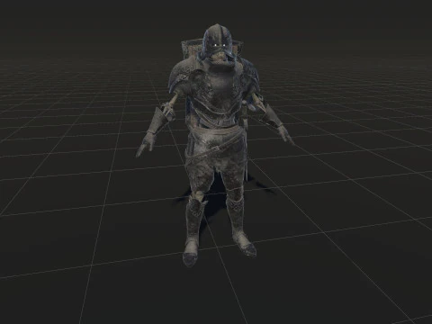 Cavaliere Scheletro Modello 3D