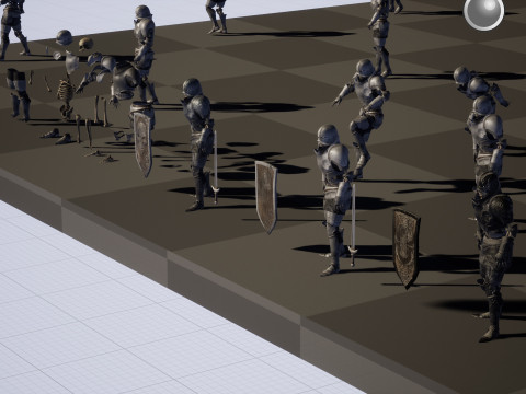Skeleton Knight 3D 모델