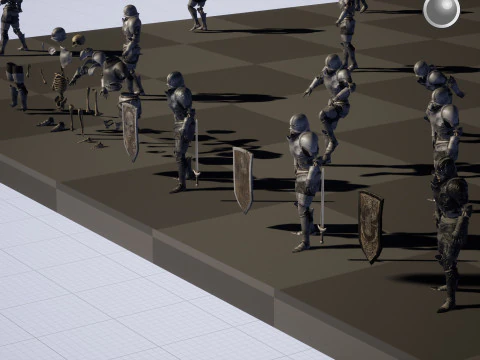 Cavaliere Scheletro Modello 3D