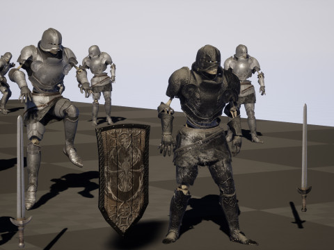 Skeleton Knight 3D 모델