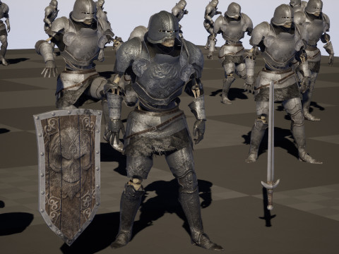Skeleton Knight 3D 모델