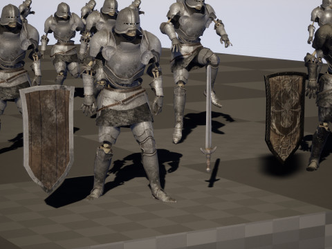 Skeleton Knight 3D 모델