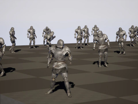 Cavaliere Scheletro Modello 3D