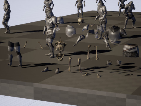 Skeleton Knight 3D 모델