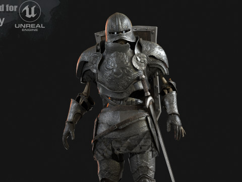 Skeleton Knight 3D 모델