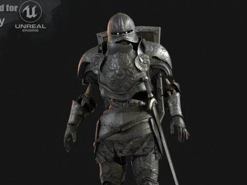 Cavaliere Scheletro Modello 3D