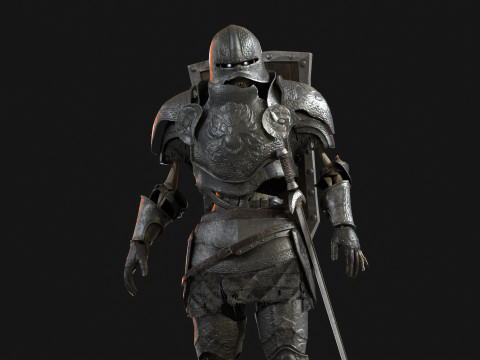 Skeleton Knight 3D 모델