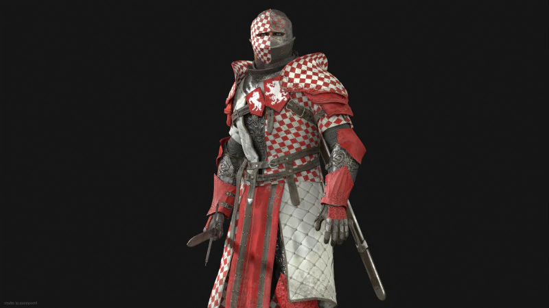 Knight Remaster 3D Model .c4d .max .obj .3ds .fbx .stl .blend 