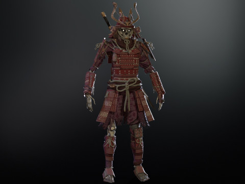 Skeleton Samurai Modelo 3D