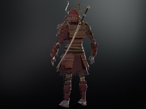 Skeleton Samurai Modelo 3D