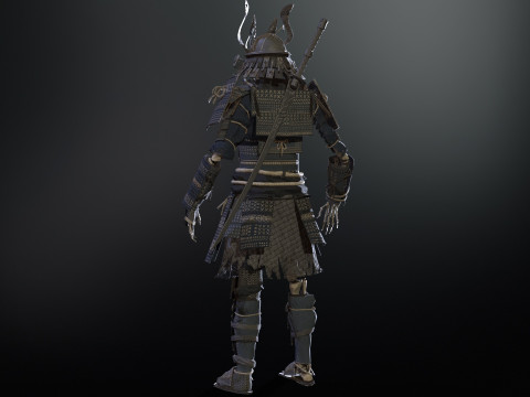 Skeleton Samurai Modelo 3D