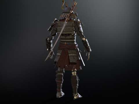 Skeleton Samurai Modelo 3D