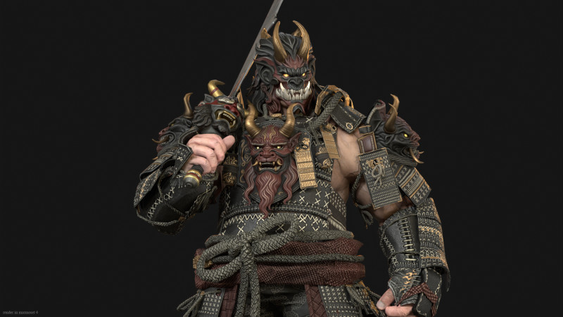 Oni Model 3D .c4d .max .obj .3ds .fbx .stl .blend 