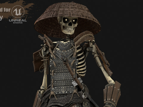 SkeletonSamurai2 3D मॉडल