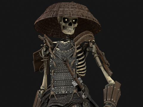 SkeletonSamurai2 3D Model
