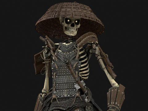 SkeletonSamurai2 3D Model