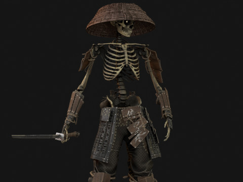 SkeletonSamurai2 3D Model