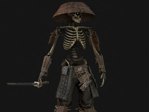 SkeletonSamurai2 3D Model