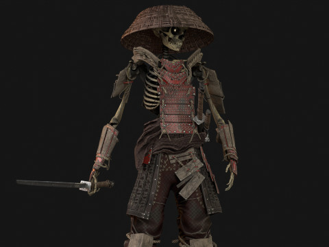 SkeletonSamurai2 3D Model