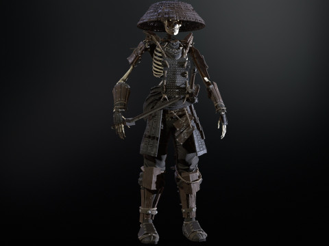 SkeletonSamurai2 3D Model