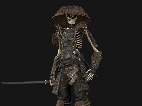 SkeletonSamurai2 3D Model