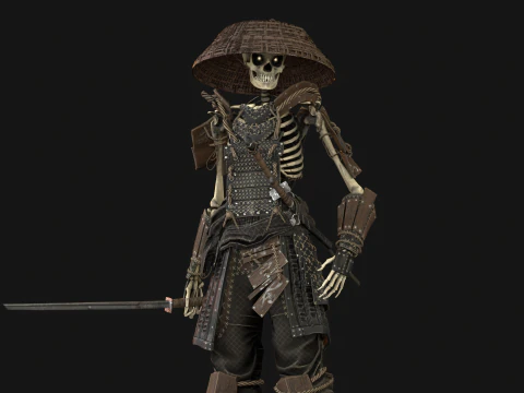 SkeletonSamurai2 3D Model