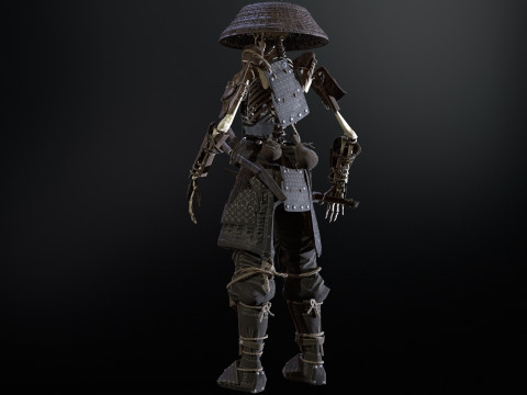 SkeletonSamurai2 3D Model