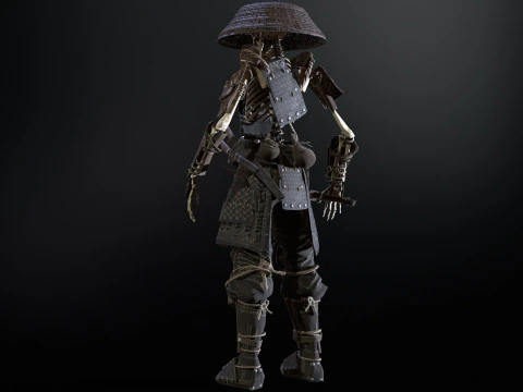 SkeletonSamurai2 3D Model