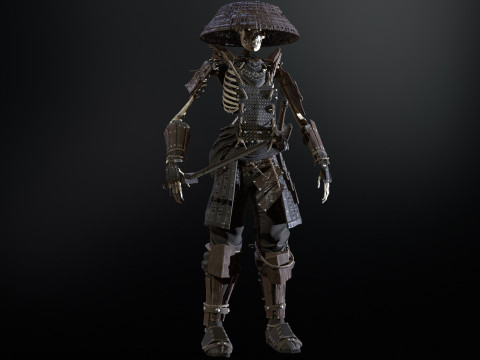 SkeletonSamurai2 3D Model