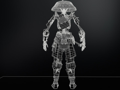 SkeletonSamurai2 3D Model