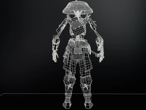 SkeletonSamurai2 3D Model