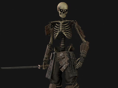 SkeletonSamurai2 3D Model