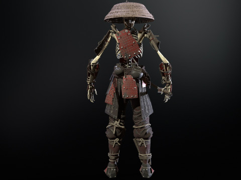 SkeletonSamurai2 3D Model