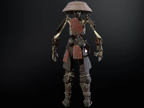 SkeletonSamurai2 3D Model