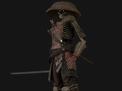SkeletonSamurai2 3D Model