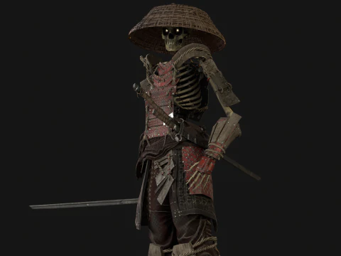SkeletonSamurai2 3D Model