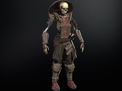SkeletonSamurai2 3D Model