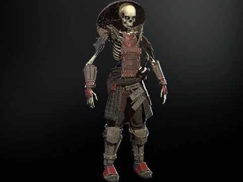 SkeletonSamurai2 3D Model