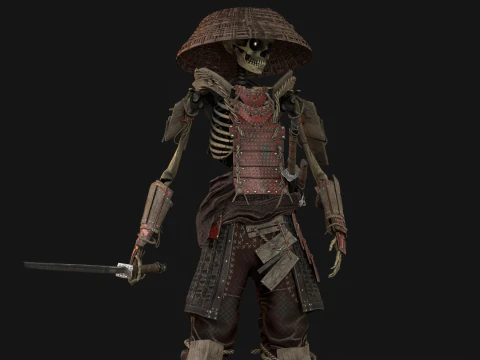 SkeletonSamurai2 3D Model