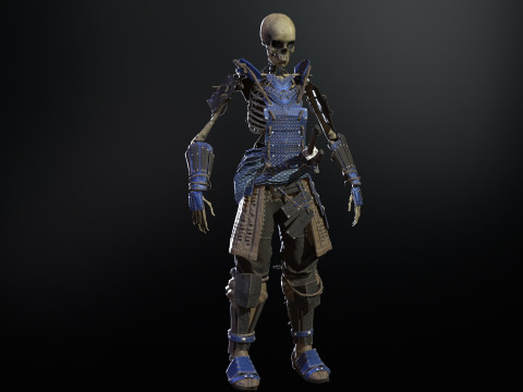 SkeletonSamurai2 3D Model