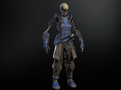 SkeletonSamurai2 3D Model