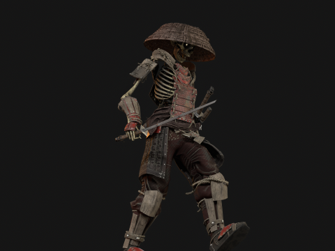 SkeletonSamurai2 3D Model