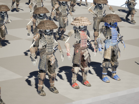 SkeletonSamurai2 3D Model