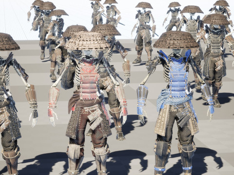 SkeletonSamurai2 3D Model