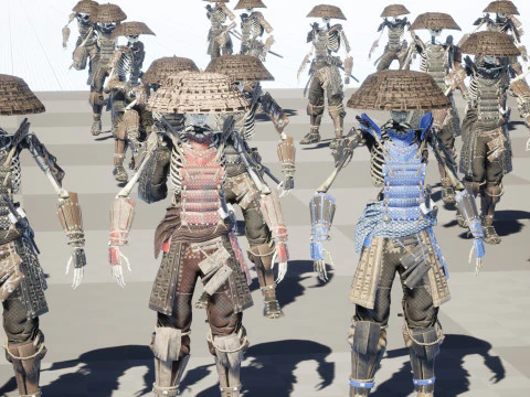 SkeletonSamurai2 3D Model